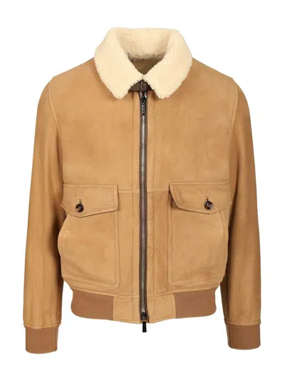 Moorer Fiano-me7 Montone Giubbo Coats Brown In Nude