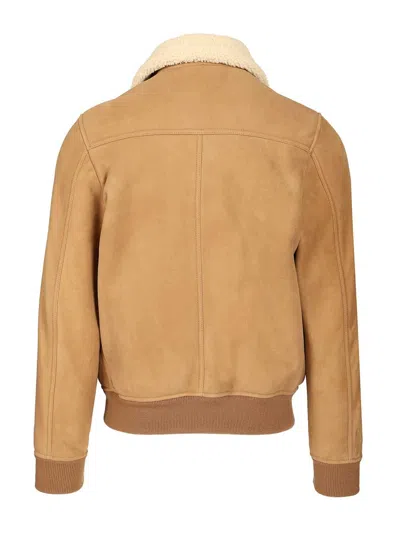 Moorer Fiano-me7 Montone Giubbo Coats Brown In Nude
