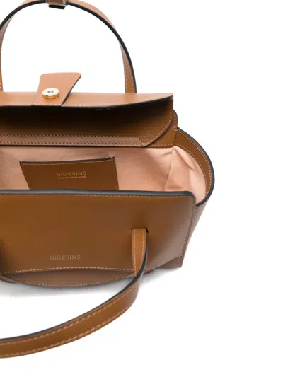 Hidesins Flap Small Leather Tote Bag