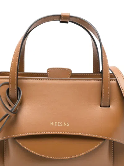 Hidesins Flap Small Leather Tote Bag