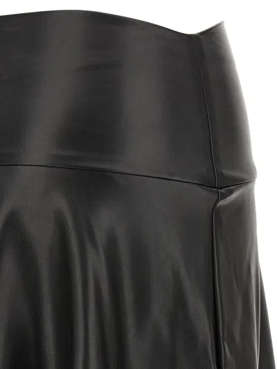 Norma Kamali Flared Skirt To Floor Skirt In Black