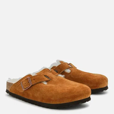 Birkenstock Boston Shearling Mink Clog In Multi