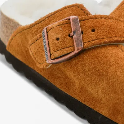 Birkenstock Boston Shearling Mink Clog In Multi