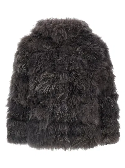 Simonetta Ravizza Flen Coat In Gray