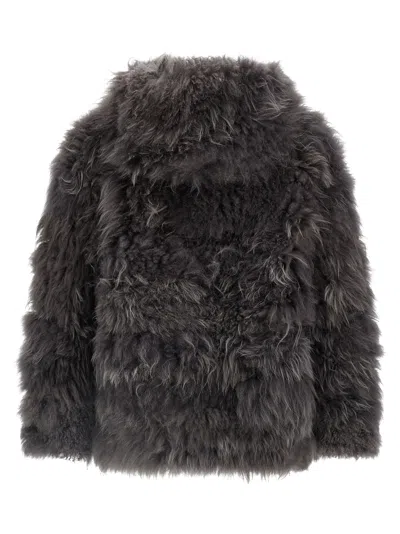 Simonetta Ravizza Flen Coat In Gray