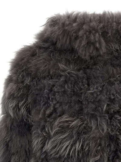 Simonetta Ravizza Flen Coat In Gray