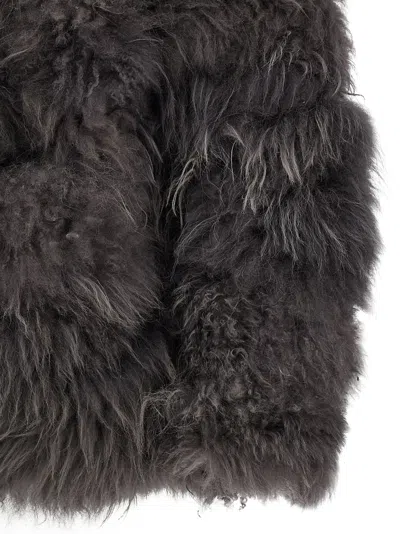 Simonetta Ravizza Flen Coat In Gray