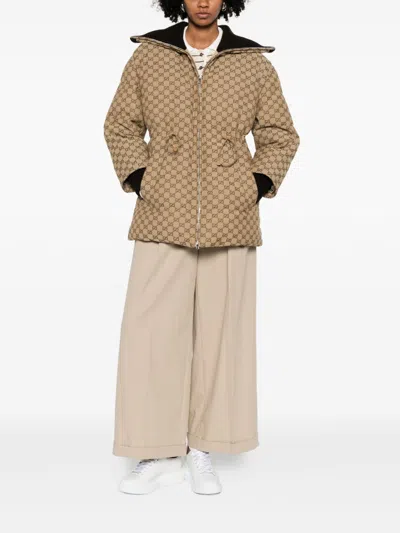 Gucci Bomber Jacket With Ribbed Collar And Cuffs