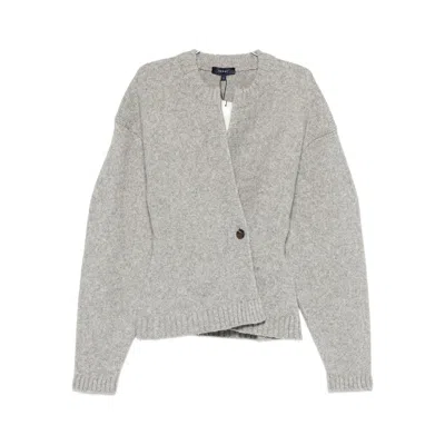 Soeur Asymmetric Cardigan In Gray