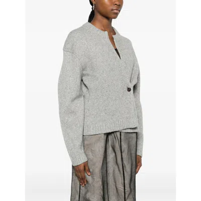 Soeur Asymmetric Cardigan In Gray
