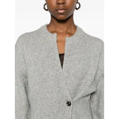 Soeur Asymmetric Cardigan In Gray