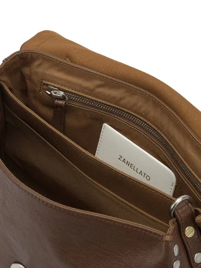 Zanellato Handbags Brown In Metallic