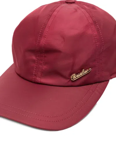Borsalino Outdoor Rain Protection Baseball Cap In Red