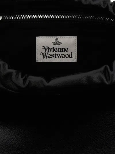 Vivienne Westwood Medium Hilary Orb-embellished Bucket Bag In Black