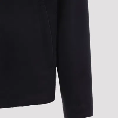 Canali Coach Jacket With Colar Shirling In Blue