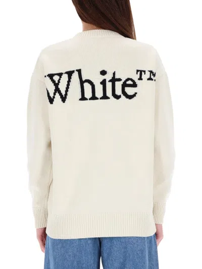 Off-white Jersey With Logo In White