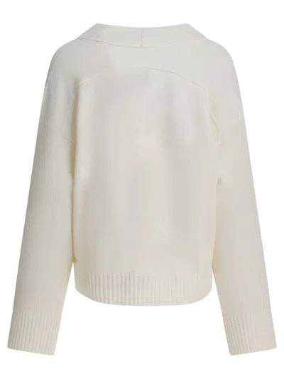 Loulou De Saison Kaia Lds Knitwear White In White