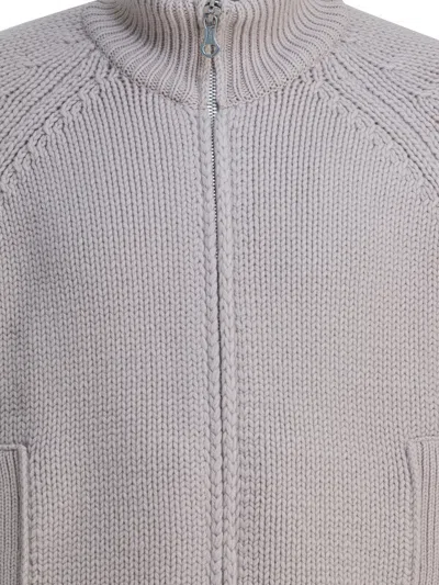 Our Legacy Raglan-sleeve Zip-up Cardigan In Gray