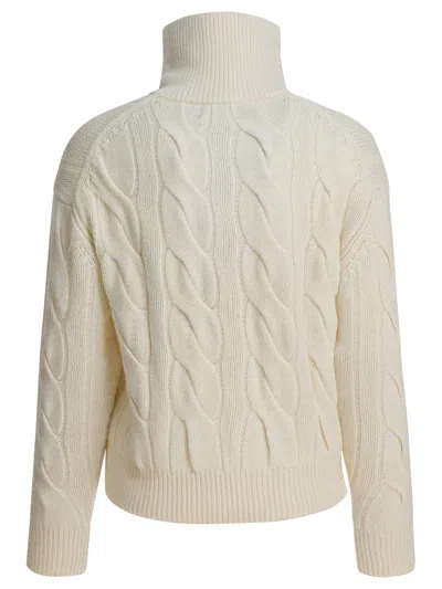 Polo Ralph Lauren Cable-knit Wool-cashmere Cardigan In Neutral