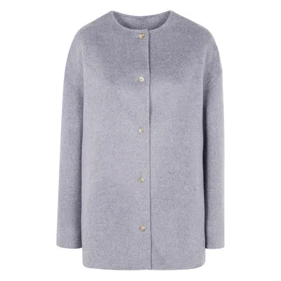 Lou Lou De Saison Leather Coats In Gray