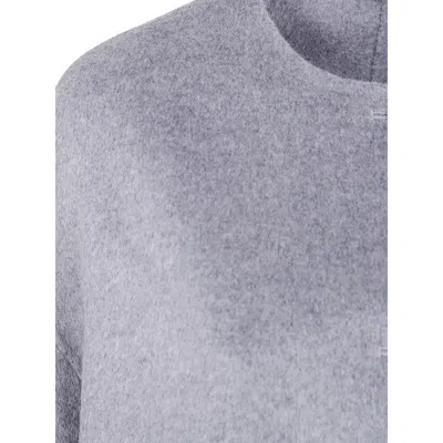 Lou Lou De Saison Leather Coats In Gray