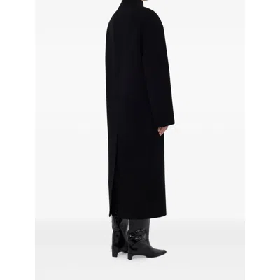 Lou Lou De Saison Leather Coats In Black