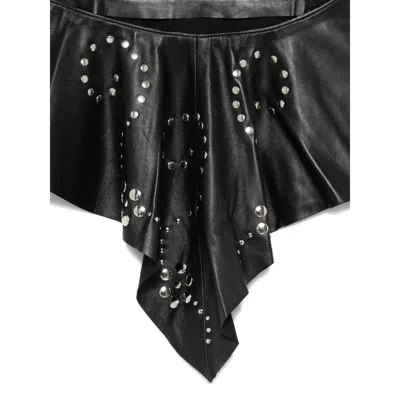 Gimaguas Leather Skirts In Black
