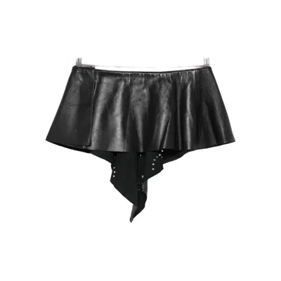 Gimaguas Leather Skirts In Black