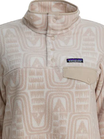 Patagonia Lightweight Synchilla Snap-t Fleece Jackets And Coats Beige In Neutral