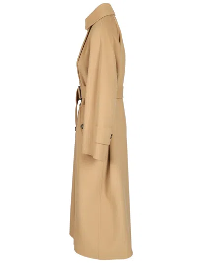 Weekend Max Mara Long Coat Cadine Coats Brown In Brown