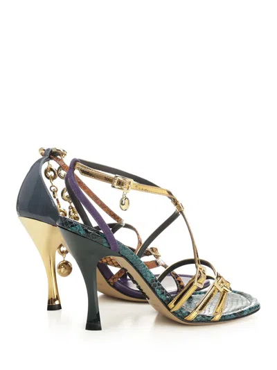 Loewe New Comic Sandals Multicolor In Blue