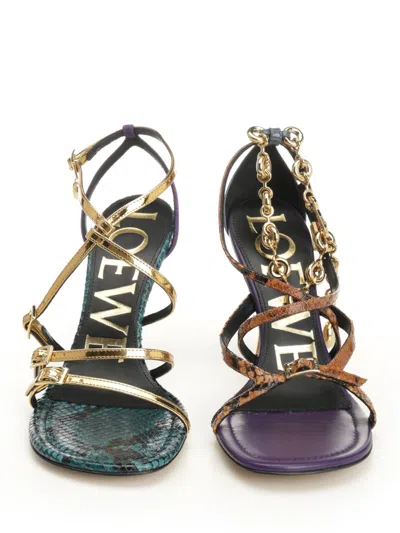 Loewe New Comic Sandals Multicolor In Blue
