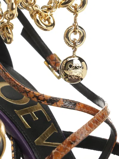 Loewe New Comic Sandals Multicolor In Blue