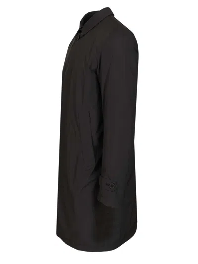 Herno Padded Trench Tech Nylon Prometeo Coats Black In Black