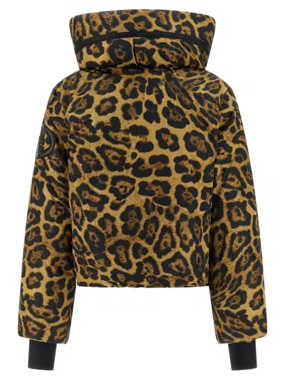 Goldbergh Pantera Animal-print Softshell Ski Jacket In Brown