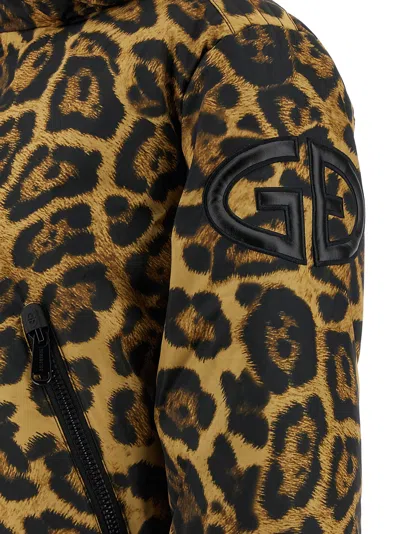 Goldbergh Pantera Animal-print Softshell Ski Jacket In Brown