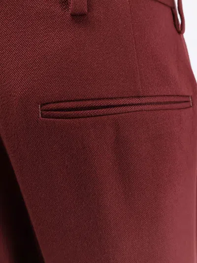 Dries Van Noten Portias Tailored Wool Pants In Brown