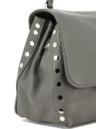 Zanellato Small Postina Tumbled Leather Shoulder Bag In Pink