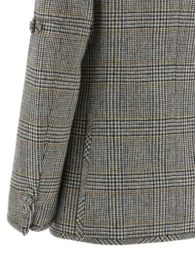 Thom Browne Prince Of Wales Blazer In Multi