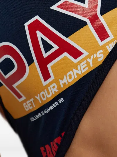 Dsquared2 Multicolour Cut-out Bodysuit Adjustable Straps In Black