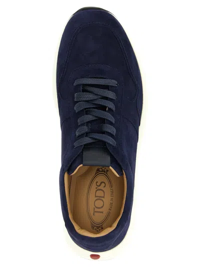 Tod's Xxm79k0z281u7z Scarpa Uomo Sotto Cav.tomaia Pelle F.do Gomma In Blue