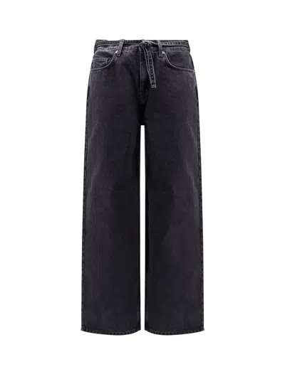Axel Arigato Pantaloni In Denim Relaxed Fit In Black