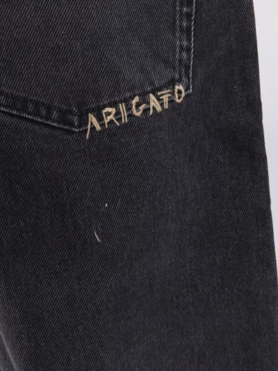 Axel Arigato Pantaloni In Denim Relaxed Fit In Black