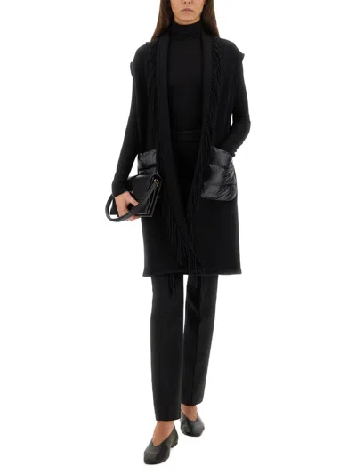 Herno Long Waist Coat In Black
