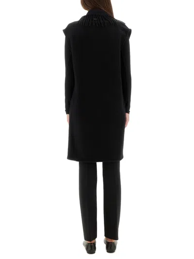 Herno Long Waist Coat In Black
