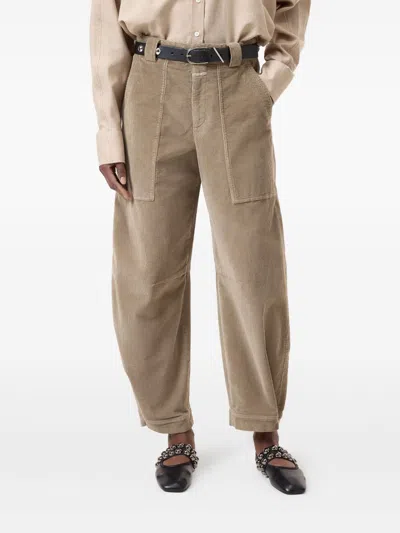 Closed Corduroy Utility Trousers In Multi