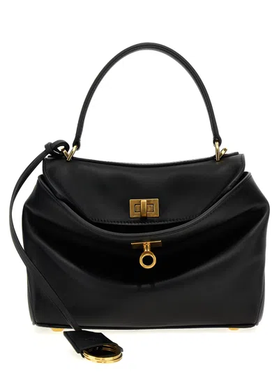 Balenciaga Rodeo Hand Bags Black In Purple