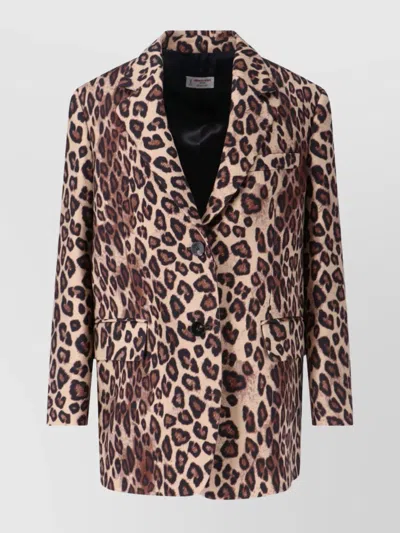 Alberto Biani Stylish Blazer With Front Pockets And Notched Lapels In Neutral