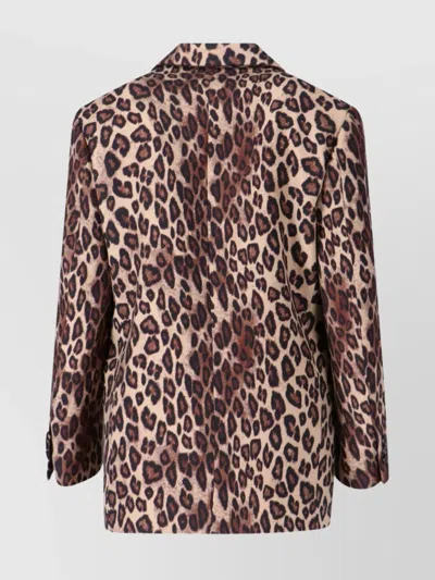 Alberto Biani Stylish Blazer With Front Pockets And Notched Lapels In Neutral