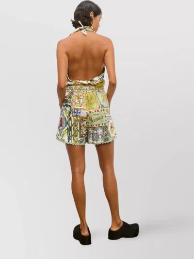 Alemais Patchwork Mini Shorts And Pockets In Multi